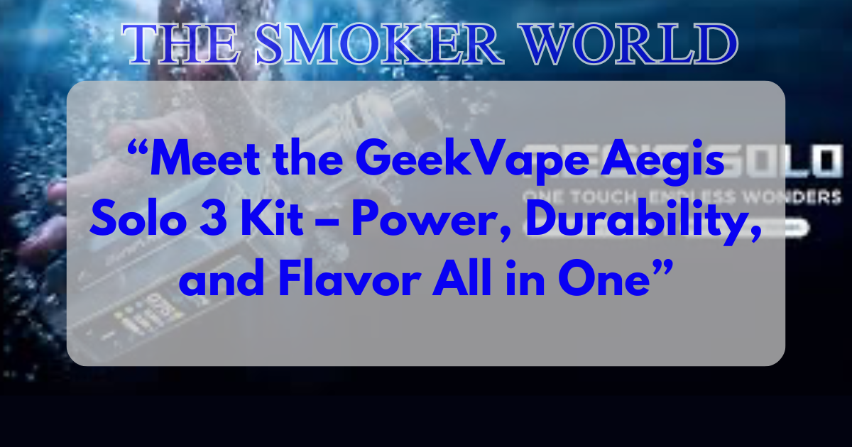 GeekVape Aegis Solo 3 Kit